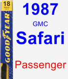 Passenger Wiper Blade for 1987 GMC Safari - Premium