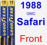 Front Wiper Blade Pack for 1988 GMC Safari - Premium