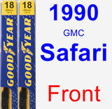 Front Wiper Blade Pack for 1990 GMC Safari - Premium