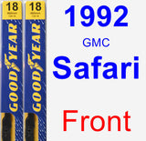 Front Wiper Blade Pack for 1992 GMC Safari - Premium