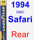 Rear Wiper Blade for 1994 GMC Safari - Premium