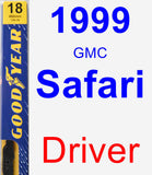 Driver Wiper Blade for 1999 GMC Safari - Premium