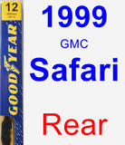 Rear Wiper Blade for 1999 GMC Safari - Premium