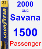 Passenger Wiper Blade for 2000 GMC Savana 1500 - Premium