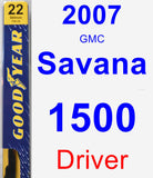 Driver Wiper Blade for 2007 GMC Savana 1500 - Premium