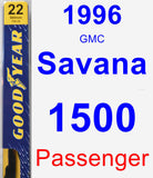 Passenger Wiper Blade for 1996 GMC Savana 1500 - Premium