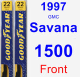 Front Wiper Blade Pack for 1997 GMC Savana 1500 - Premium