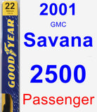 Passenger Wiper Blade for 2001 GMC Savana 2500 - Premium