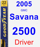 Driver Wiper Blade for 2005 GMC Savana 2500 - Premium