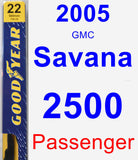 Passenger Wiper Blade for 2005 GMC Savana 2500 - Premium