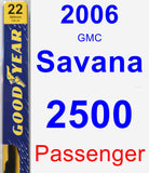 Passenger Wiper Blade for 2006 GMC Savana 2500 - Premium