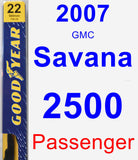 Passenger Wiper Blade for 2007 GMC Savana 2500 - Premium