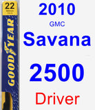 Driver Wiper Blade for 2010 GMC Savana 2500 - Premium