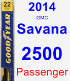 Passenger Wiper Blade for 2014 GMC Savana 2500 - Premium