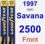 Front Wiper Blade Pack for 1997 GMC Savana 2500 - Premium