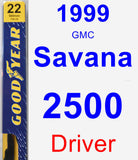 Driver Wiper Blade for 1999 GMC Savana 2500 - Premium