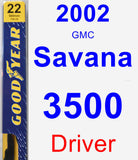 Driver Wiper Blade for 2002 GMC Savana 3500 - Premium