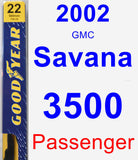 Passenger Wiper Blade for 2002 GMC Savana 3500 - Premium