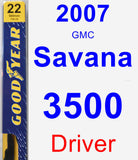 Driver Wiper Blade for 2007 GMC Savana 3500 - Premium
