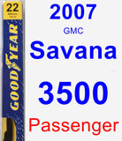Passenger Wiper Blade for 2007 GMC Savana 3500 - Premium