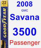 Passenger Wiper Blade for 2008 GMC Savana 3500 - Premium