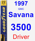 Driver Wiper Blade for 1997 GMC Savana 3500 - Premium