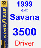 Driver Wiper Blade for 1999 GMC Savana 3500 - Premium