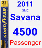 Passenger Wiper Blade for 2011 GMC Savana 4500 - Premium