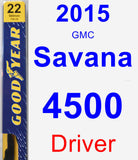 Driver Wiper Blade for 2015 GMC Savana 4500 - Premium