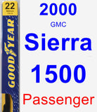 Passenger Wiper Blade for 2000 GMC Sierra 1500 - Premium