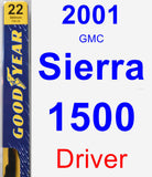 Driver Wiper Blade for 2001 GMC Sierra 1500 - Premium