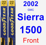 Front Wiper Blade Pack for 2002 GMC Sierra 1500 - Premium