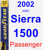 Passenger Wiper Blade for 2002 GMC Sierra 1500 - Premium