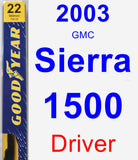 Driver Wiper Blade for 2003 GMC Sierra 1500 - Premium