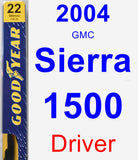 Driver Wiper Blade for 2004 GMC Sierra 1500 - Premium