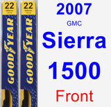 Front Wiper Blade Pack for 2007 GMC Sierra 1500 - Premium