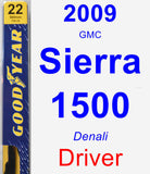 Driver Wiper Blade for 2009 GMC Sierra 1500 - Premium