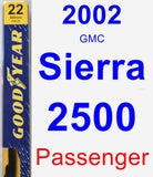 Passenger Wiper Blade for 2002 GMC Sierra 2500 - Premium