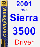 Driver Wiper Blade for 2001 GMC Sierra 3500 - Premium