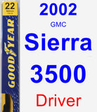 Driver Wiper Blade for 2002 GMC Sierra 3500 - Premium