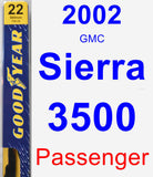 Passenger Wiper Blade for 2002 GMC Sierra 3500 - Premium