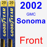 Front Wiper Blade Pack for 2002 GMC Sonoma - Premium