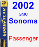 Passenger Wiper Blade for 2002 GMC Sonoma - Premium