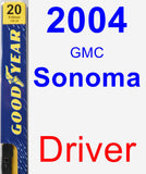 Driver Wiper Blade for 2004 GMC Sonoma - Premium