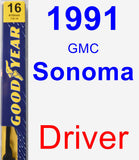 Driver Wiper Blade for 1991 GMC Sonoma - Premium