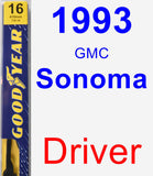 Driver Wiper Blade for 1993 GMC Sonoma - Premium