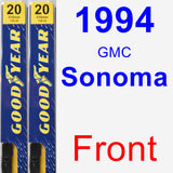 Front Wiper Blade Pack for 1994 GMC Sonoma - Premium