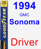 Driver Wiper Blade for 1994 GMC Sonoma - Premium