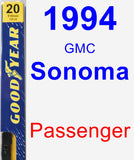 Passenger Wiper Blade for 1994 GMC Sonoma - Premium