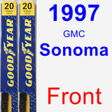 Front Wiper Blade Pack for 1997 GMC Sonoma - Premium